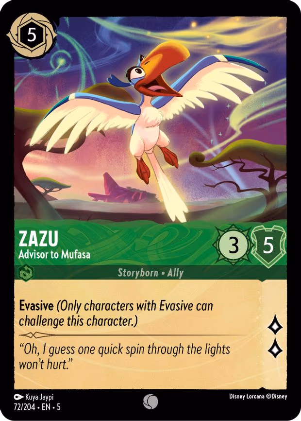 Zazu - Advisor to Mufasa - Common (72/204)