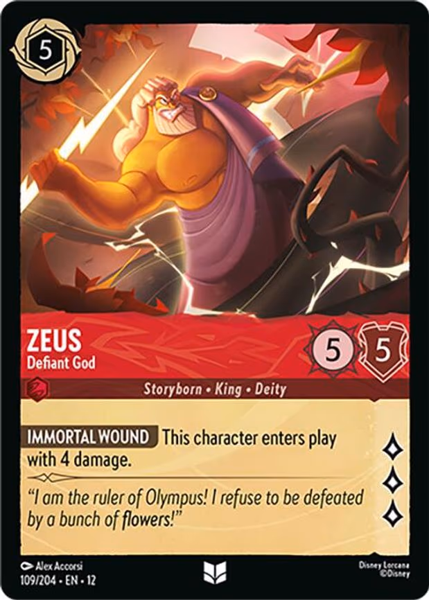 Zeus - Defiant God - Uncommon (109/204)