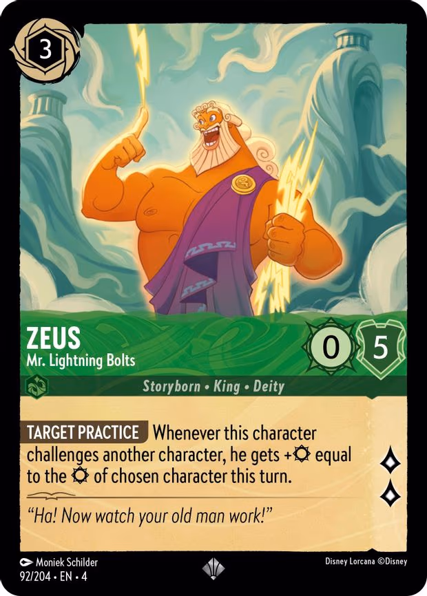 Zeus - Mr. Lightning Bolts - Super Rare (92/204)