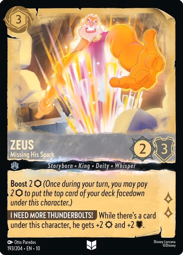 Zeus - Missing His Spark - Uncommon (193/204)