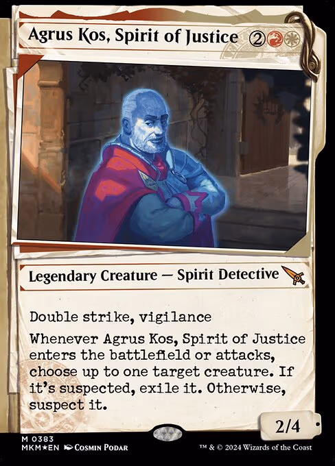 Agrus Kos, Spirit of Justice (Showcase) (Invisible Ink)