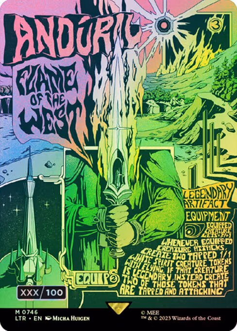 Anduril, Flame of the West (Borderless Poster) (Serial Numbered)