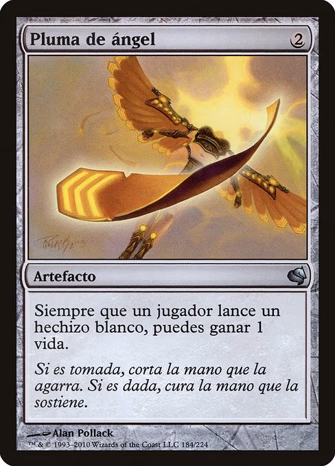 Angel's Feather (Spanish) - "Pluma de angel"