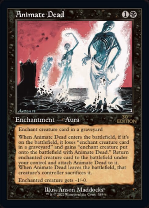 Animate Dead (Retro Frame)