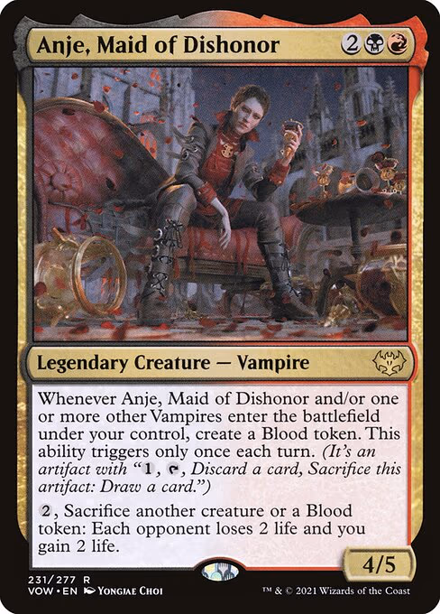 Anje, Maid of Dishonor