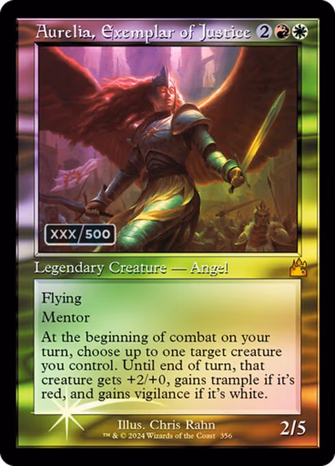 Aurelia, Exemplar of Justice (Retro Frame) (Serial Numbered)