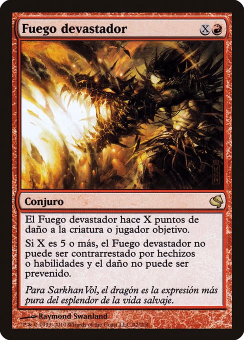 Banefire (Spanish) - "Fuego devastador"