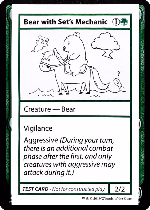 Bear with Set's Mechanic (No PW Symbol)