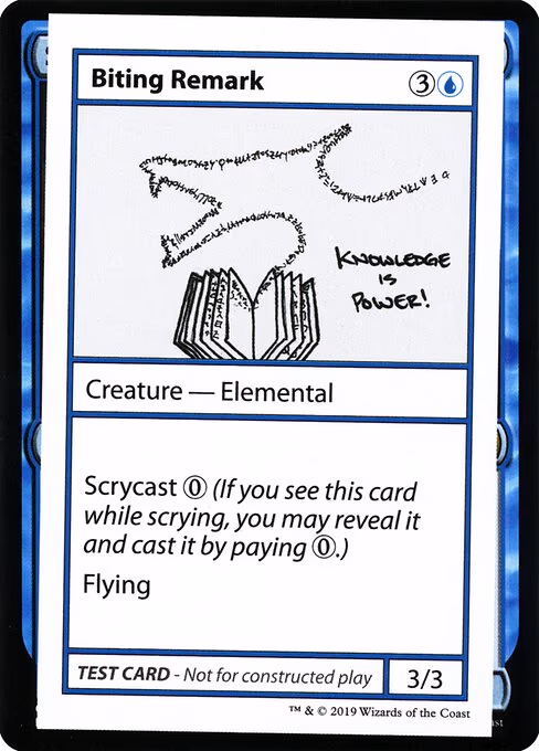 Biting Remark (No PW Symbol)
