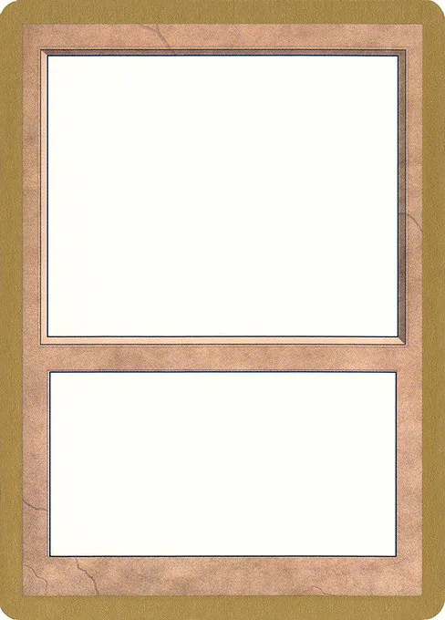 1998 World Championship Blank Card - S