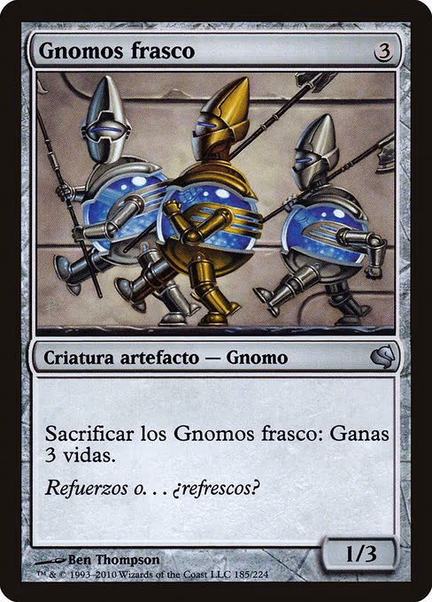 Bottle Gnomes (Spanish) - "Gnomos frasco"