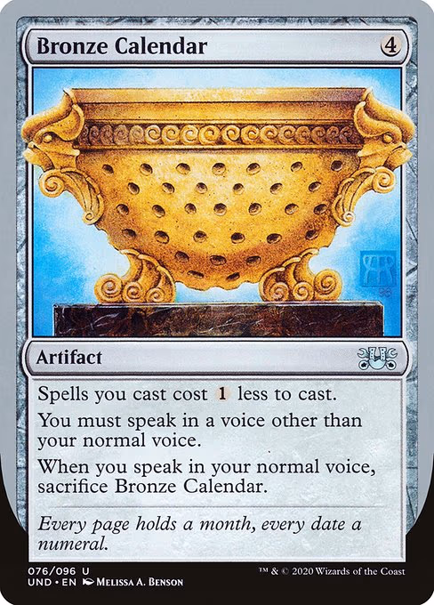 Bronze Calendar
