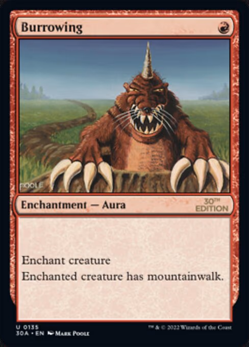 Burrowing