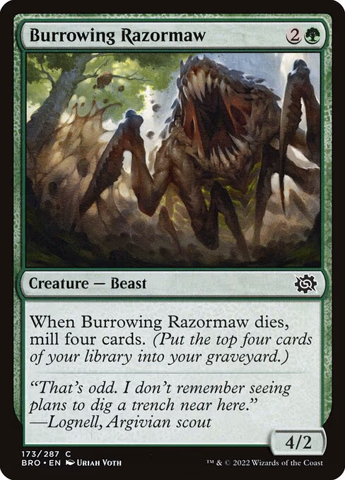 Burrowing Razormaw