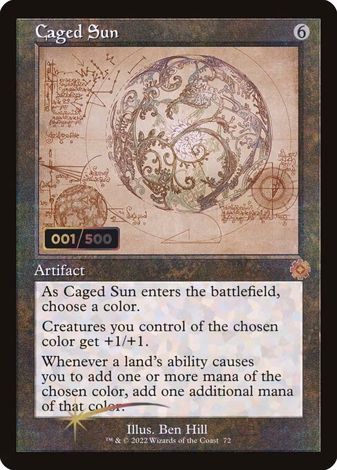 Caged Sun (Schematic) (Serial Numbered)