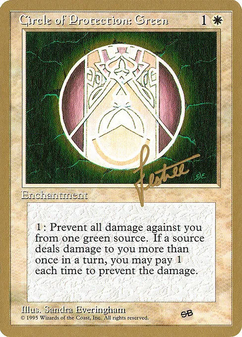 Circle of Protection: Green - 1996 Bertrand Lestree (4ED)