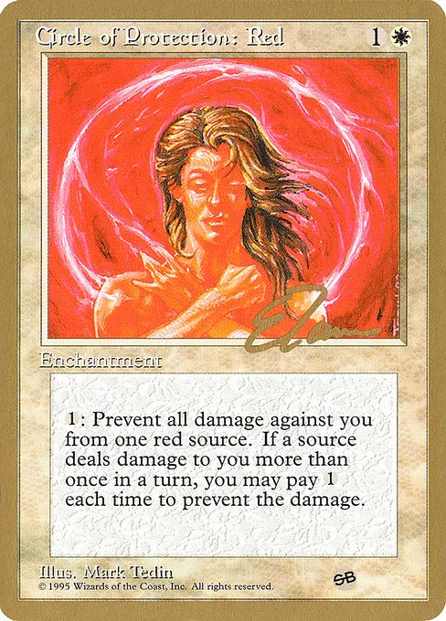 Circle of Protection: Red - 1996 Eric Tam (4ED)