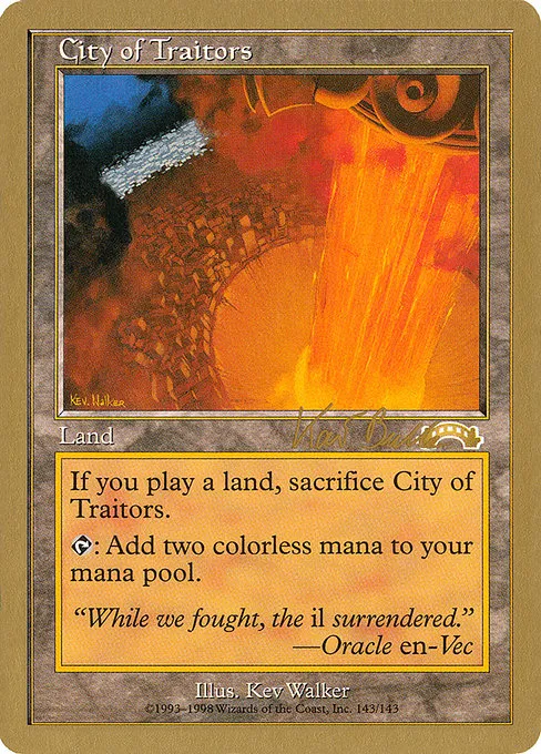 City of Traitors - 1999 Kai Budde