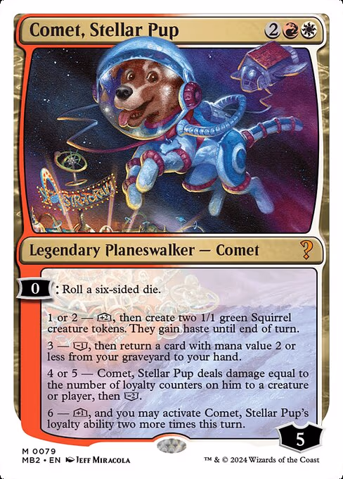 Comet, Stellar Pup (White Border) - M (79)