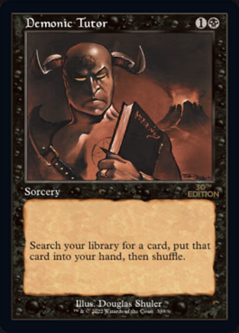 Demonic Tutor (Retro Frame) - U (398)