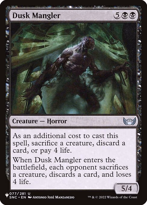 Dusk Mangler