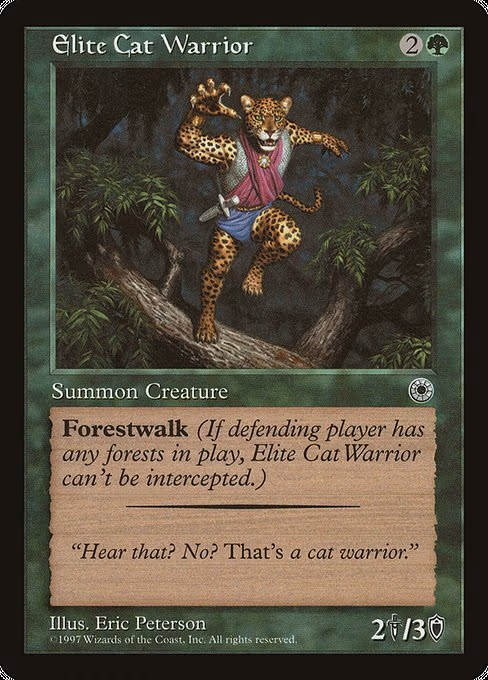 Elite Cat Warrior (Flavor Text)