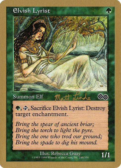 Elvish Lyrist - 1999 Matt Linde