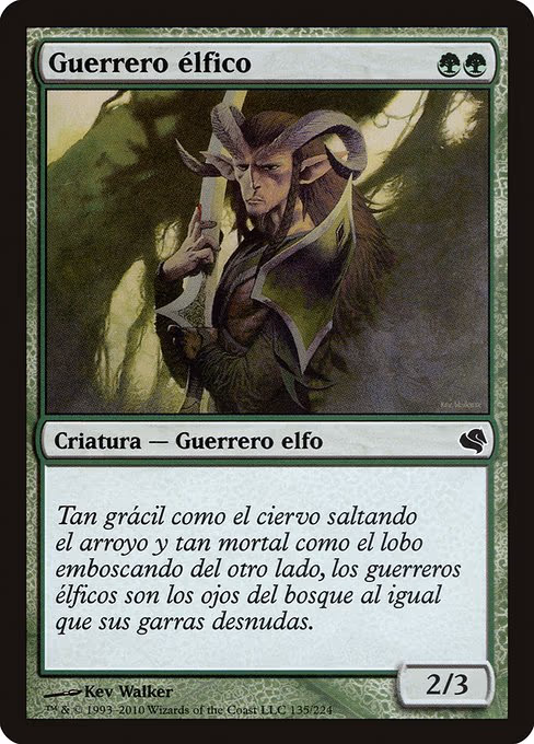 Elvish Warrior (Spanish) - "Guerrero elfico"