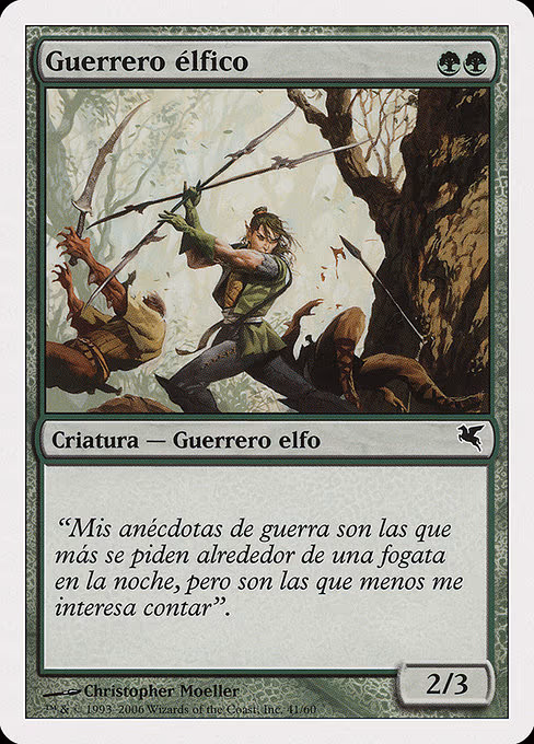 Elvish Warrior (Spanish) - "Guerrero elfico"