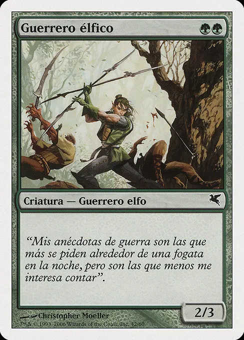 Elvish Warrior (Spanish) - "Guerrero elfico"