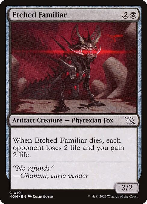 Etched Familiar