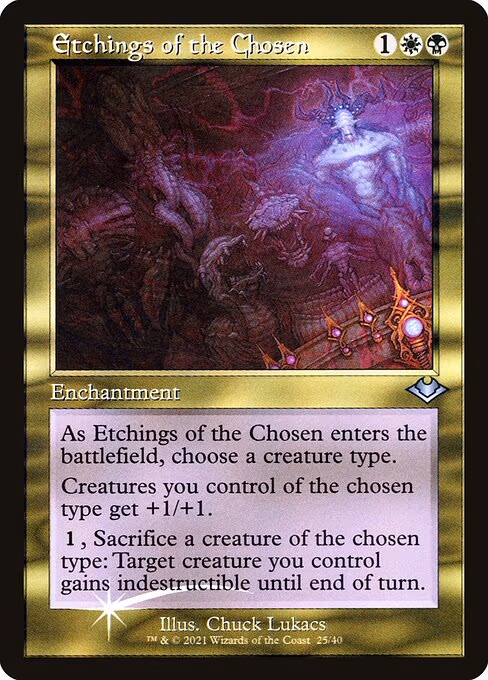 Etchings of the Chosen (Retro Frame)