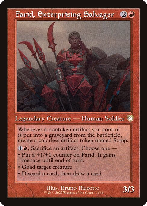 Farid, Enterprising Salvager (Retro Frame)