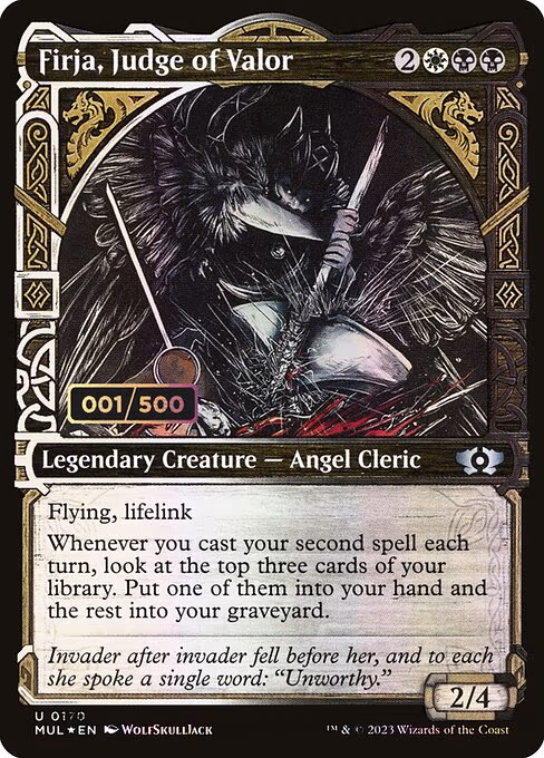 Firja, Judge of Valor (Serial Numbered) - U (170)