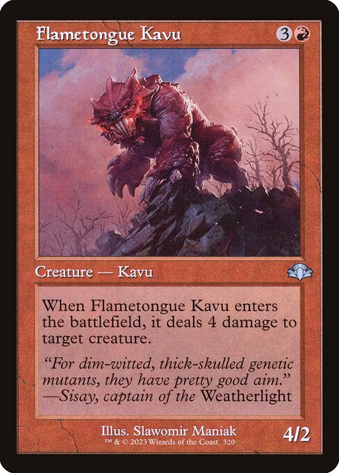 Flametongue Kavu (Retro Frame)