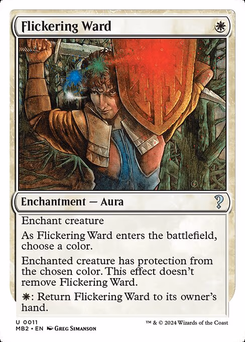 Flickering Ward (White Border) - U (11)