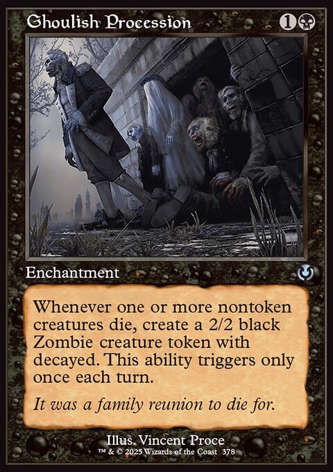 Ghoulish Procession (Retro Frame)