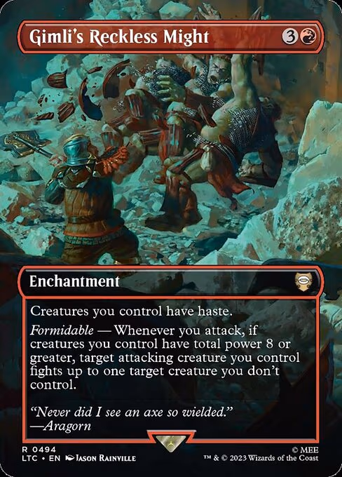 Gimli's Reckless Might