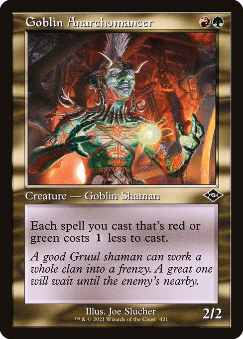 Goblin Anarchomancer (Retro Frame)
