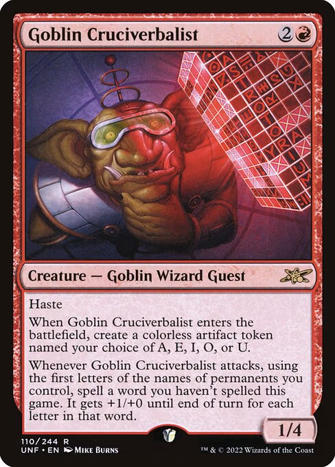 Goblin Cruciverbalist