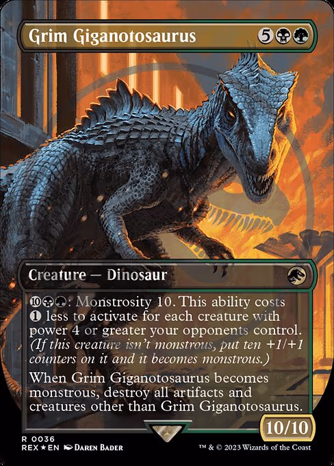 Grim Giganotosaurus (Borderless) (Emblem)