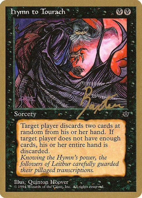 Hymn to Tourach (Cloak) - 1996 George Baxter