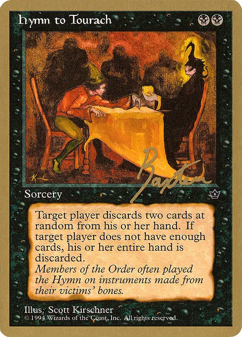 Hymn to Tourach (Table) - 1996 George Baxter