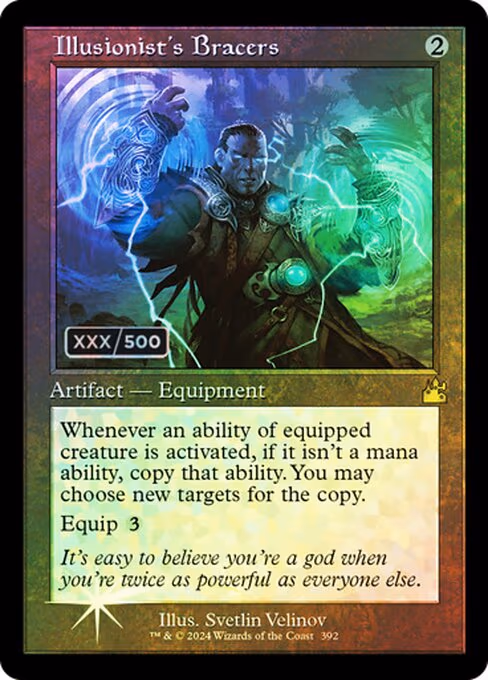 Illusionist's Bracers (Retro Frame) (Serial Numbered)