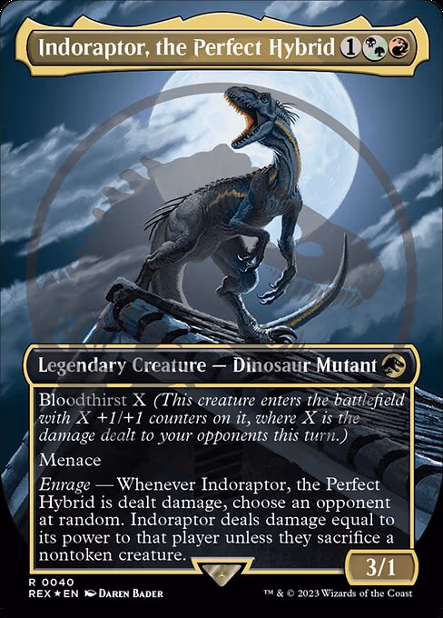 Indoraptor, the Perfect Hybrid (Borderless) (Emblem)