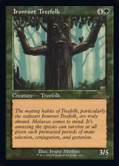 Ironroot Treefolk (Retro Frame) - C (496)