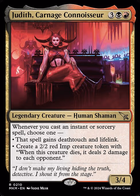 Judith, Carnage Connoisseur