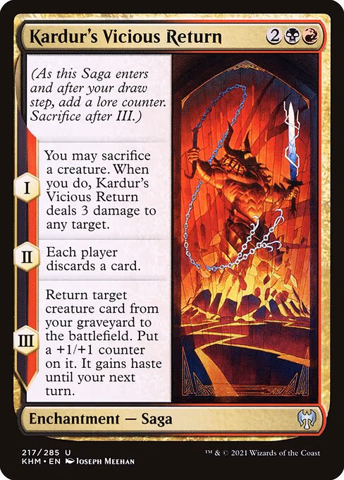 Kardur's Vicious Return - U (217)