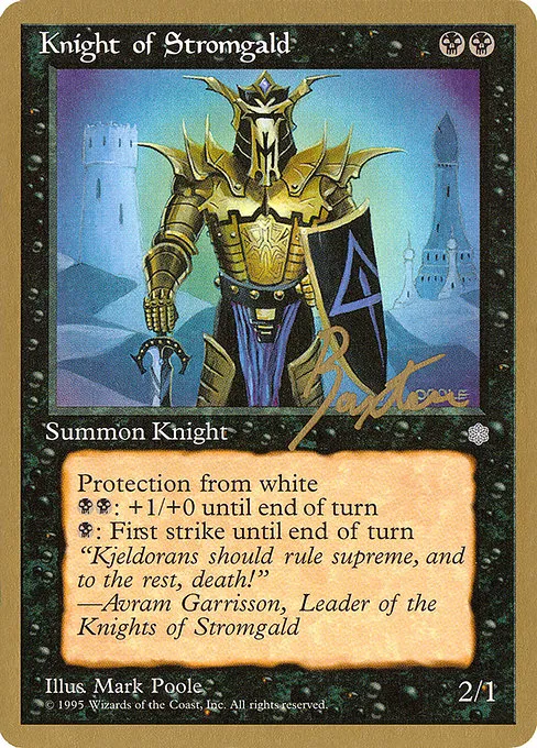 Knight of Stromgald - 1996 George Baxter