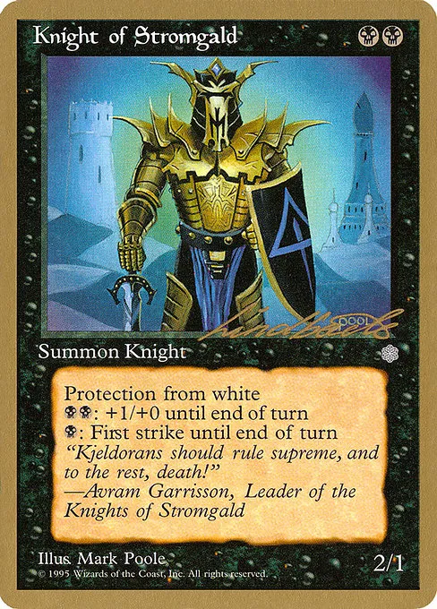 Knight of Stromgald - 1996 Leon Lindback